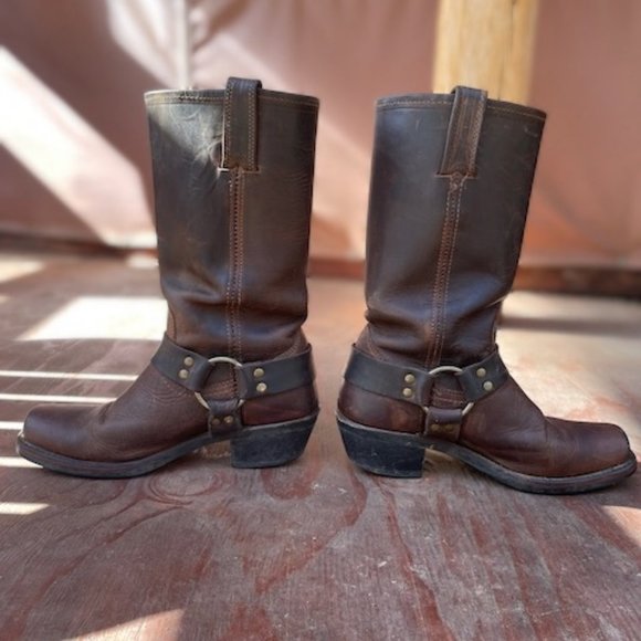 Women's Frye Harness 12R Boots Size 7 - Picture 2 of 8